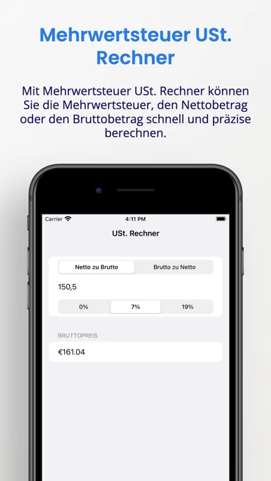 Mehrwertsteuer MwSt Rechner