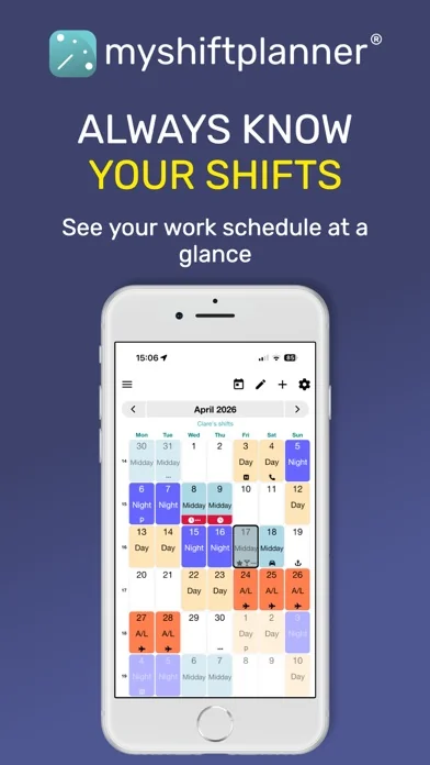My Shift Planner – Calendar