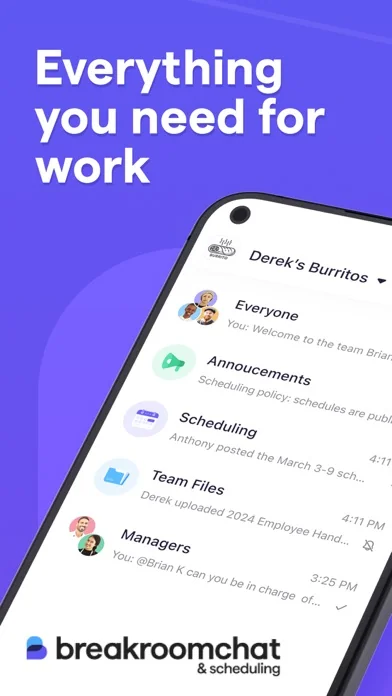 Breakroom Chat & Scheduling