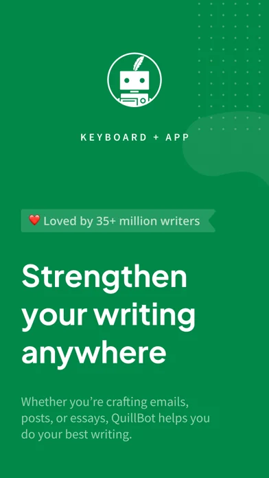 QuillBot: AI Writing, Keyboard