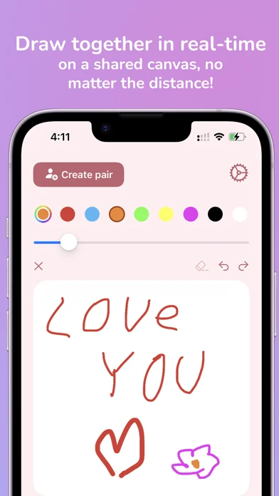 Paint Love - widget für Paare screenshot 2