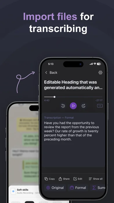 SpeakApp AI: Sprache zu Text screenshot 3