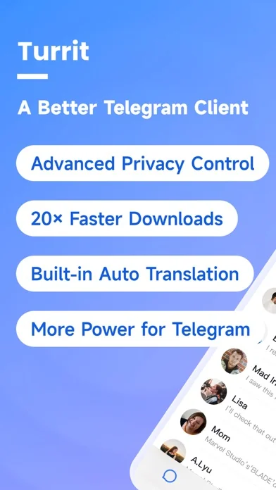 Turrit -Messenger for Telegram