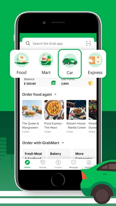 Grab: Taxi Ride, Food Delivery screenshot 1