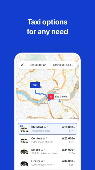 k.ride - taxi, cab, travel screenshot 3