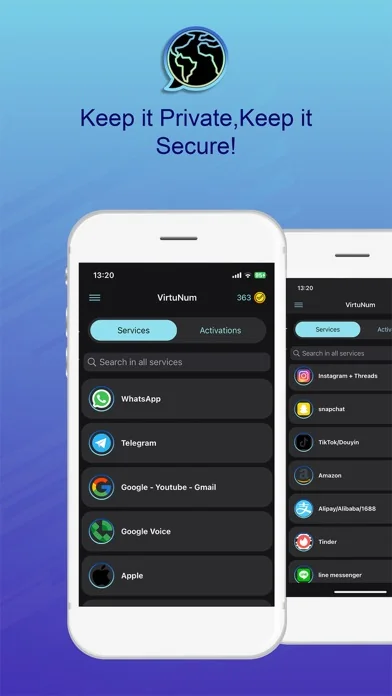 VirtuNum - Virtual Number screenshot 1