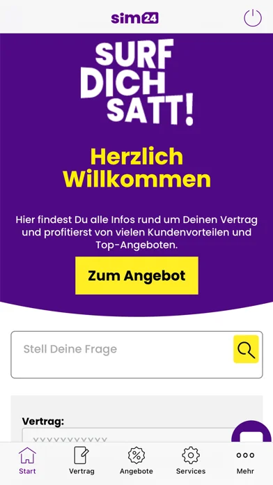 sim24 Servicewelt