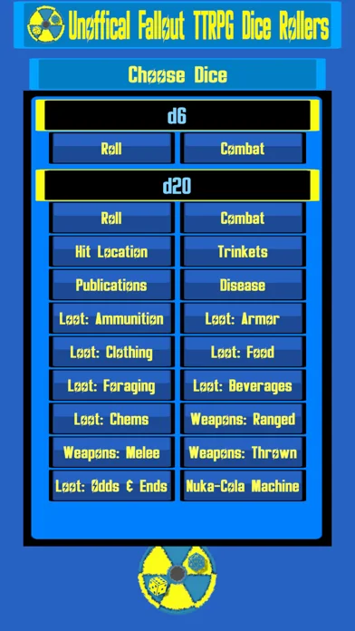 Unofficial FOTTRPG Dice Roller
