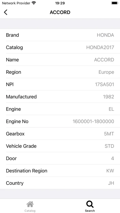 Car parts for Honda (EPC)