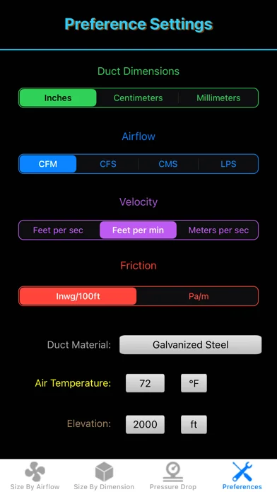 Duct Calculator Elite screenshot 3