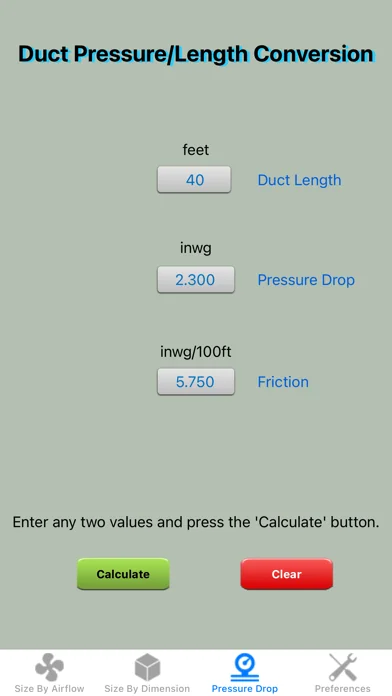 Duct Calculator Elite screenshot 4