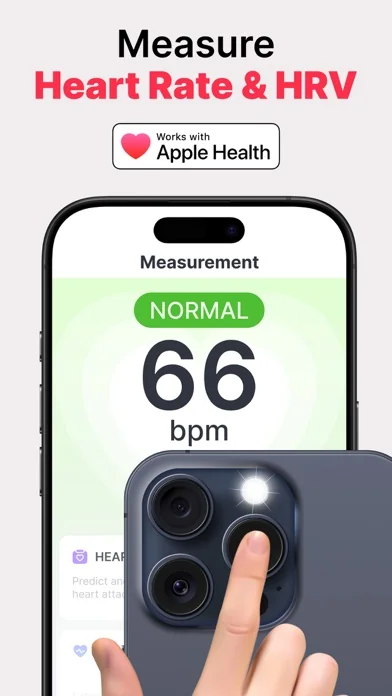 HeartIn: Pulsmesser, Blutdruck screenshot 1