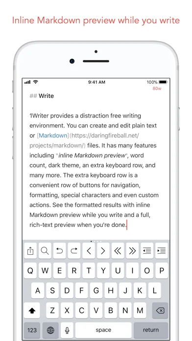 1Writer - Markdown Text Editor
