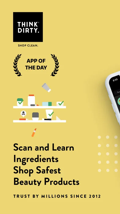 Think Dirty – Shop Clean screenshot 1