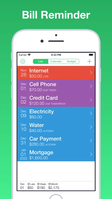 Jitto - bill reminder & budget