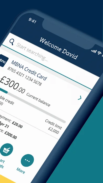 MBNA Mobile App screenshot 2