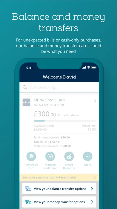 MBNA Mobile App screenshot 4