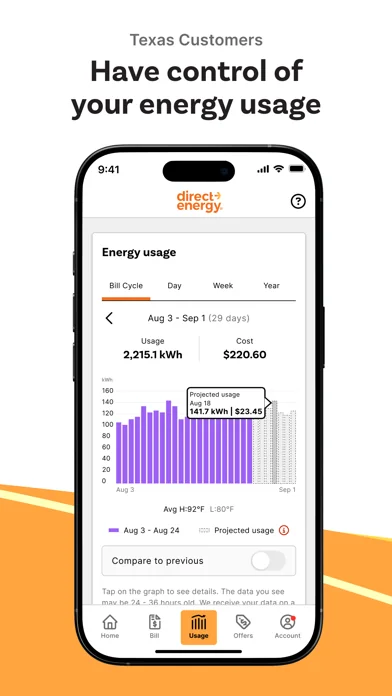 Direct Energy Account Manager screenshot 2