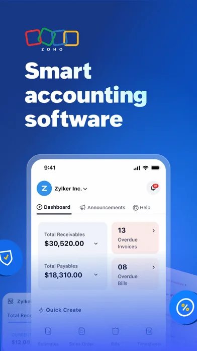 Accounting App - Zoho Books screenshot 1