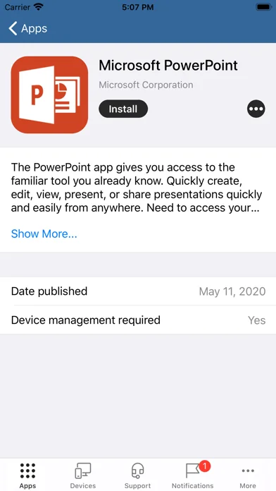 Intune-Unternehmensportal screenshot 4