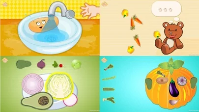 Lustiges Gemüse! Lernspiele für Kinder Kleinkinder