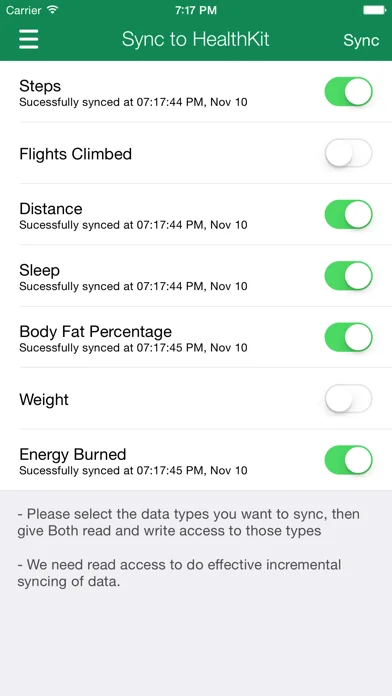 Daten Manager für Fitbit