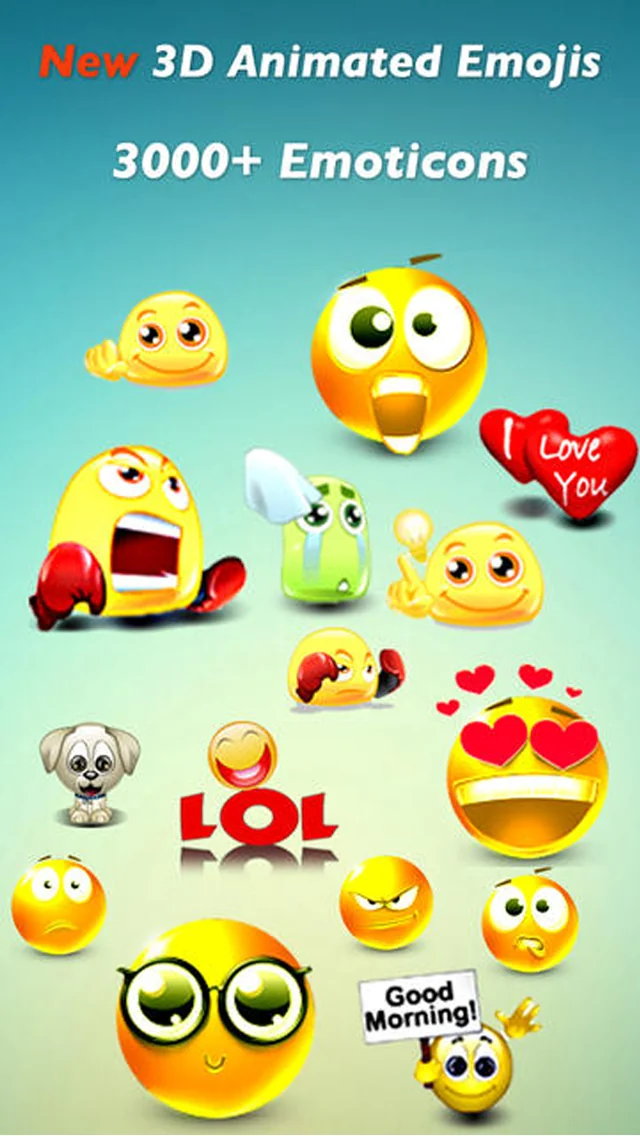 3D animierte Emojis - Deutsche SMS,MMS,WhatsApp Smileys screenshot 1