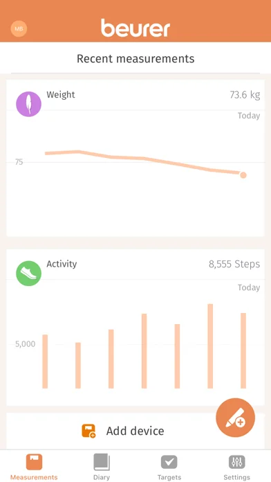 beurer HealthManager screenshot 1