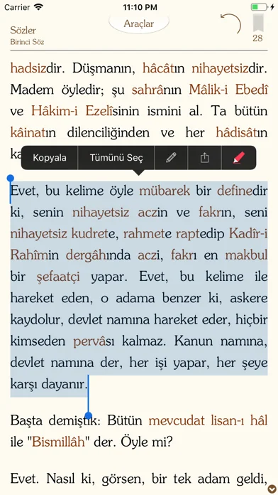 Risale-i Nur Külliyatı - SÖZ screenshot 4