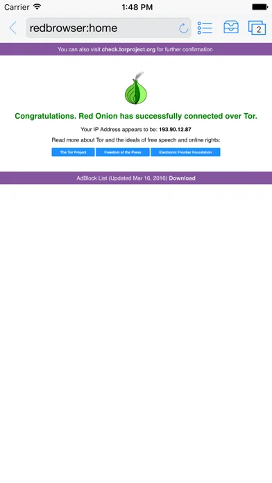 Red Onion - Darknet Browser screenshot 1