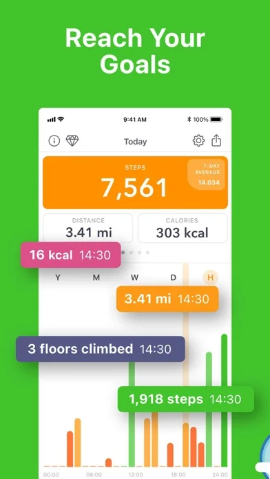 Stepz: Schrittzähler Pedometer screenshot 3