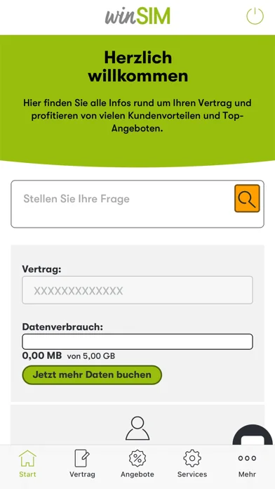 winSIM Servicewelt