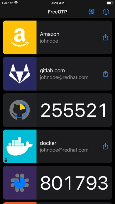 FreeOTP Authenticator screenshot 2