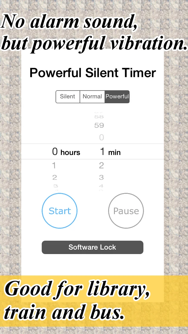 Powerful Silent Timer – Vibration Alarm for Library, Train etc.