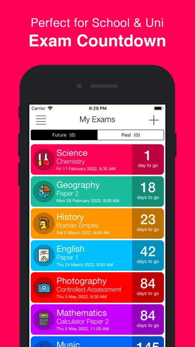 Exam Countdown - School & Uni