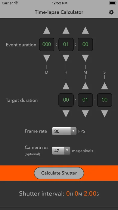 Time-lapse Calculator