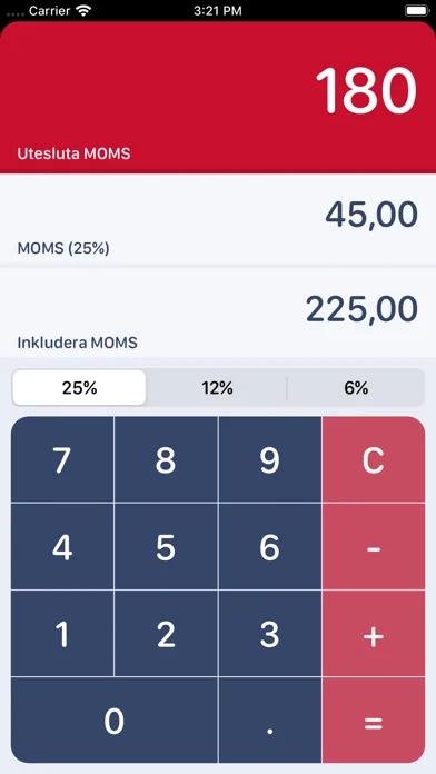 Swedish MOMS Calculator