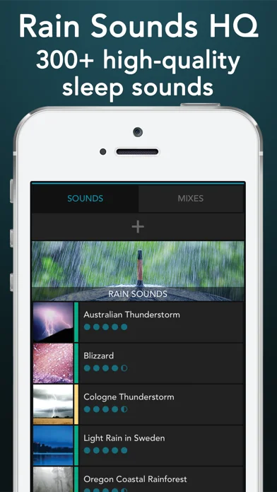 Rain Sounds HQ: sleep aid screenshot 1