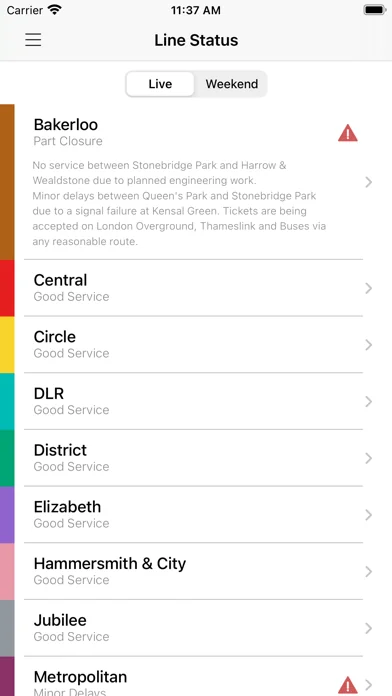 London Tube Live - Underground screenshot 4