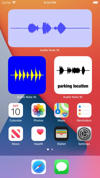 Sprachnotiz-Widget