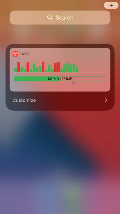 Data Widget - 3g/4g/5g data screenshot 1