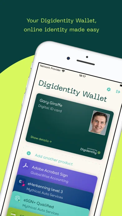 Digidentity Wallet screenshot 1