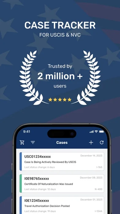 Case Tracker for USCIS & NVC screenshot 1