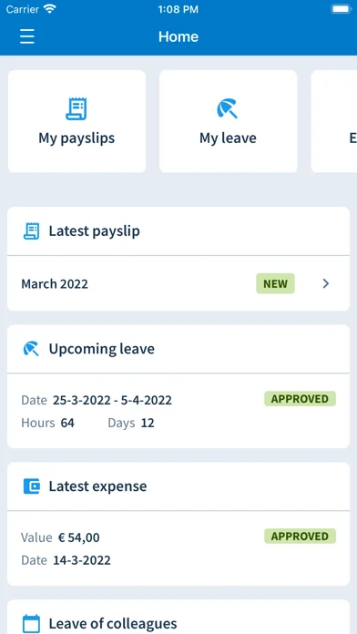 Nmbrs Medewerker app