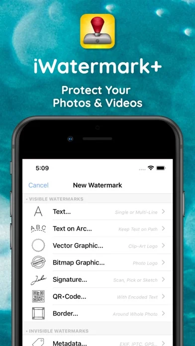 iWatermark+ Sign Photo & Video screenshot 1