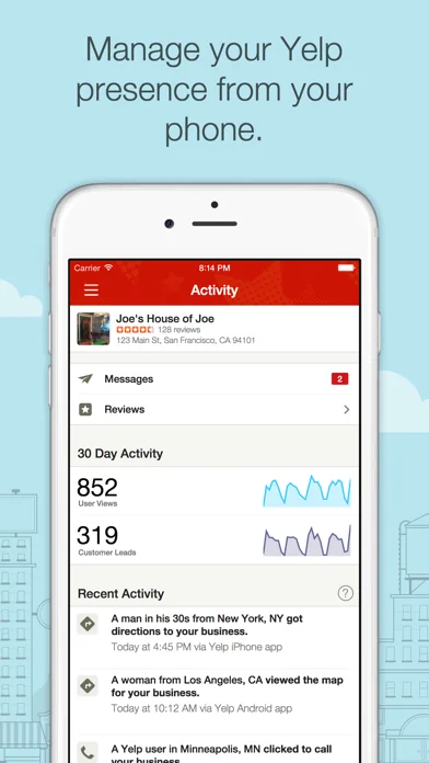 Yelp for Business App