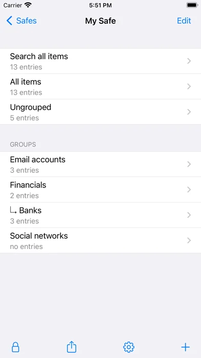 pwSafe 2 - Password Safe screenshot 1
