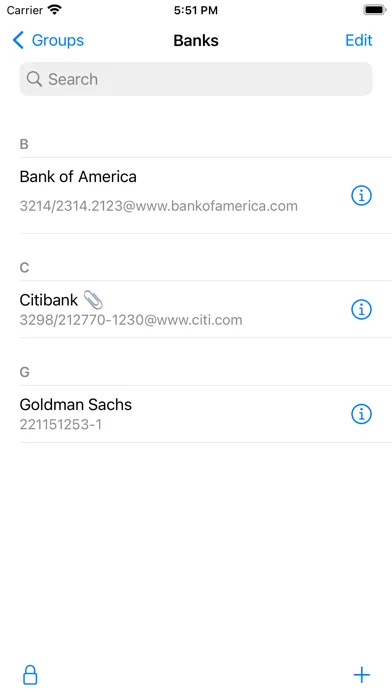 pwSafe 2 - Password Safe screenshot 2