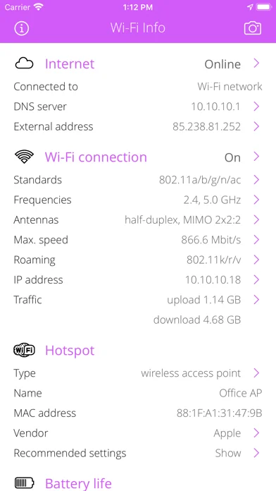Wi-Fi Info