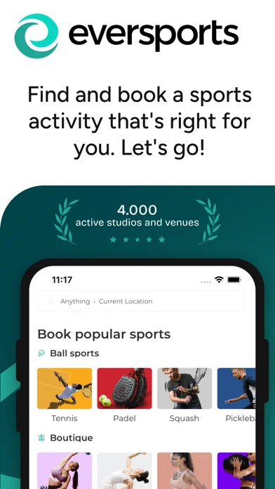 EVERSPORTS Buche & Finde Sport